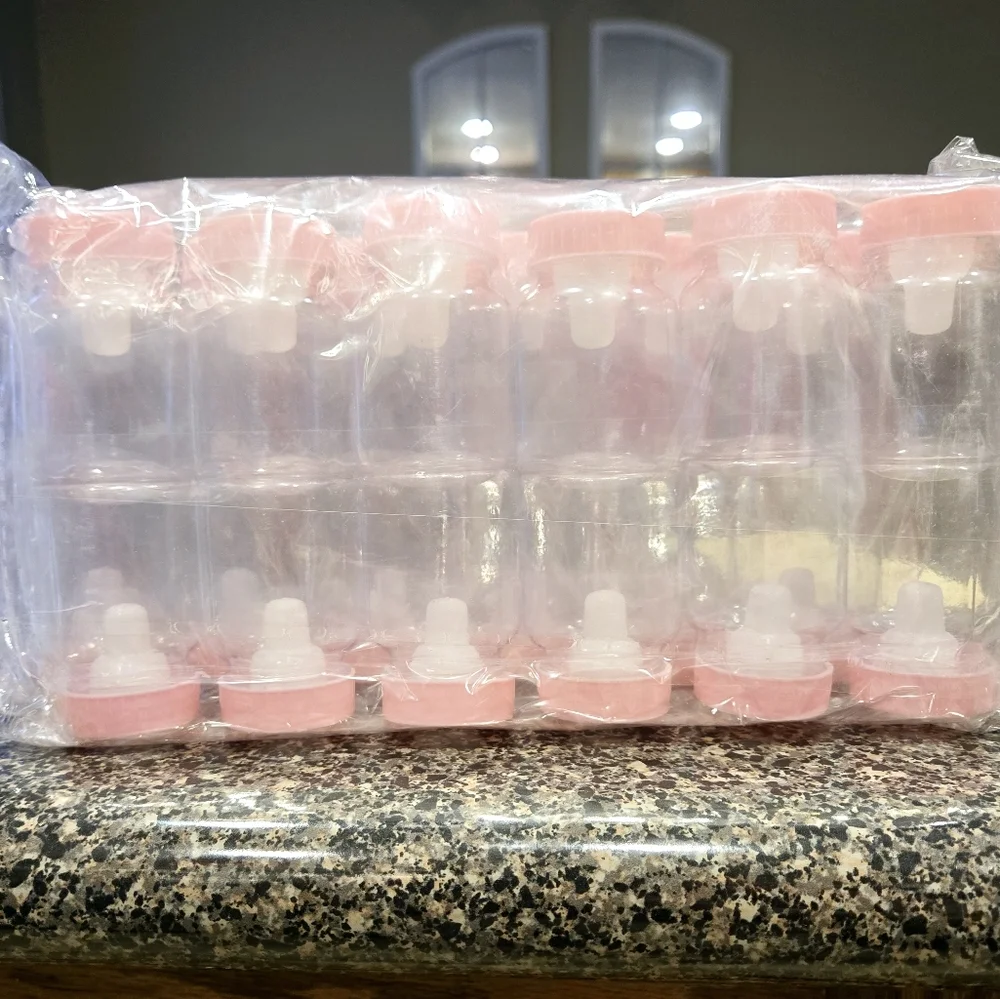 31 Pcs Plastic Baby Bottles for Baby Shower - Picture 2 of 6